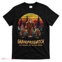 Grandpa Squatch Like A Grandpa Just Way More Squatchy Retro T-Shirt thumb 0