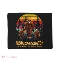 Grandpa Squatch Like A Grandpa Just Way More Squatchy Retro Mousepad thumb 0