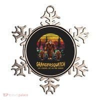 Grandpa Squatch Like A Grandpa Just Way More Squatchy Retro Ornament thumb 0
