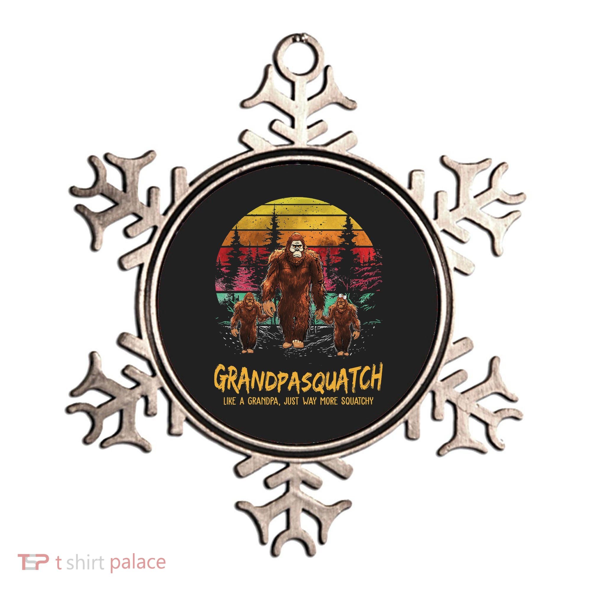 Grandpa Squatch Like A Grandpa Just Way More Squatchy Retro Ornament