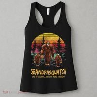 Grandpa Squatch Like A Grandpa Just Way More Squatchy Retro Women's Tank Top thumb 3