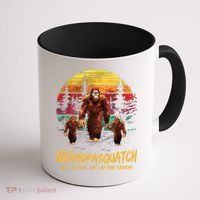 Grandpa Squatch Like A Grandpa Just Way More Squatchy Retro Coffee Mug thumb 1