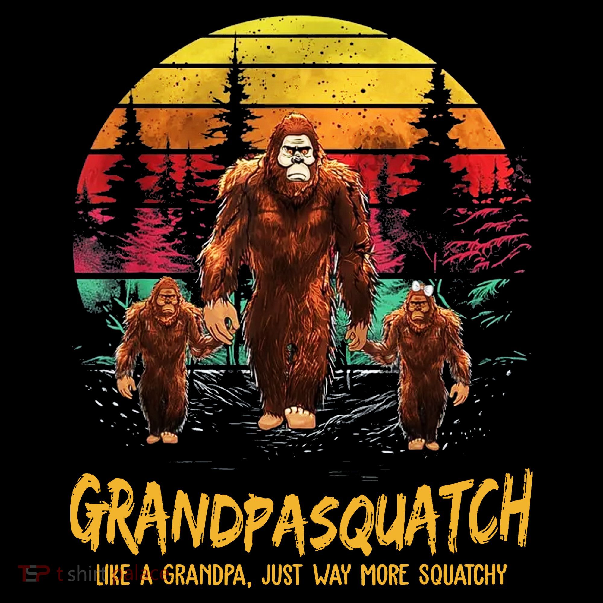Grandpa Squatch Like A Grandpa Just Way More Squatchy Retro Coffee Mug