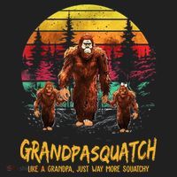 Grandpa Squatch Like A Grandpa Just Way More Squatchy Retro Tumbler thumb 3