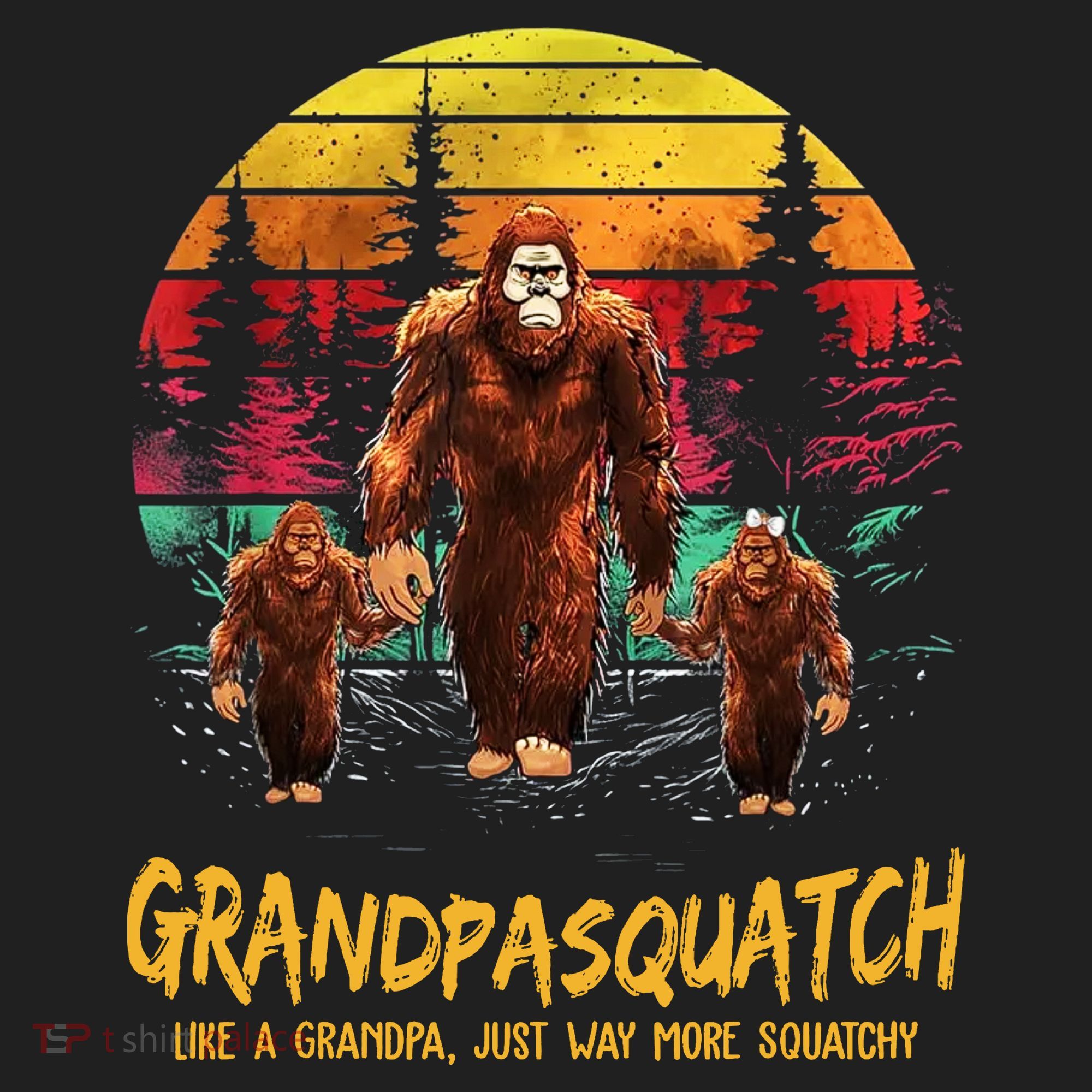 Grandpa Squatch Like A Grandpa Just Way More Squatchy Retro Tumbler