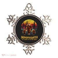 Grandpa Squatch Like A Grandpa Just Way More Squatchy Retro Ornament thumb 0