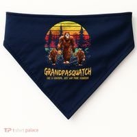 Grandpa Squatch Like A Grandpa Just Way More Squatchy Retro USA-Made Doggie Bandana thumb 0