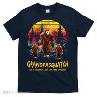 Grandpa Squatch Like A Grandpa Just Way More Squatchy Retro T-Shirt thumb 0