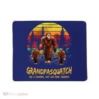 Grandpa Squatch Like A Grandpa Just Way More Squatchy Retro Mousepad thumb 0