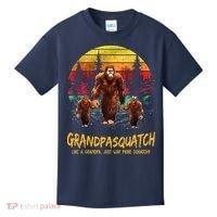 Grandpa Squatch Like A Grandpa Just Way More Squatchy Retro Kids T-Shirt thumb 0