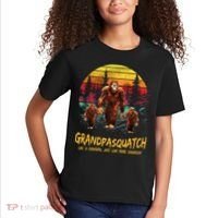 Grandpa Squatch Like A Grandpa Just Way More Squatchy Retro Kids T-Shirt thumb 2