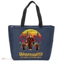 Grandpa Squatch Like A Grandpa Just Way More Squatchy Retro Tote Bag thumb 0