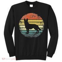 German Shepherd Lover Owner Gift Retro Sunset Dog Sweatshirt thumb 0