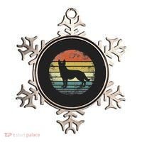 German Shepherd Lover Owner Gift Retro Sunset Dog Ornament thumb 0