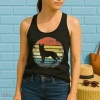 German Shepherd Lover Owner Gift Retro Sunset Dog Women's Tank Top thumb 2