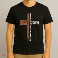 God So Loved The World John 3 16 Christian T-Shirt thumb 3