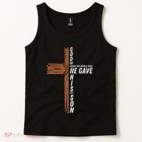 God So Loved The World John 3 16 Christian Tank Top thumb 2