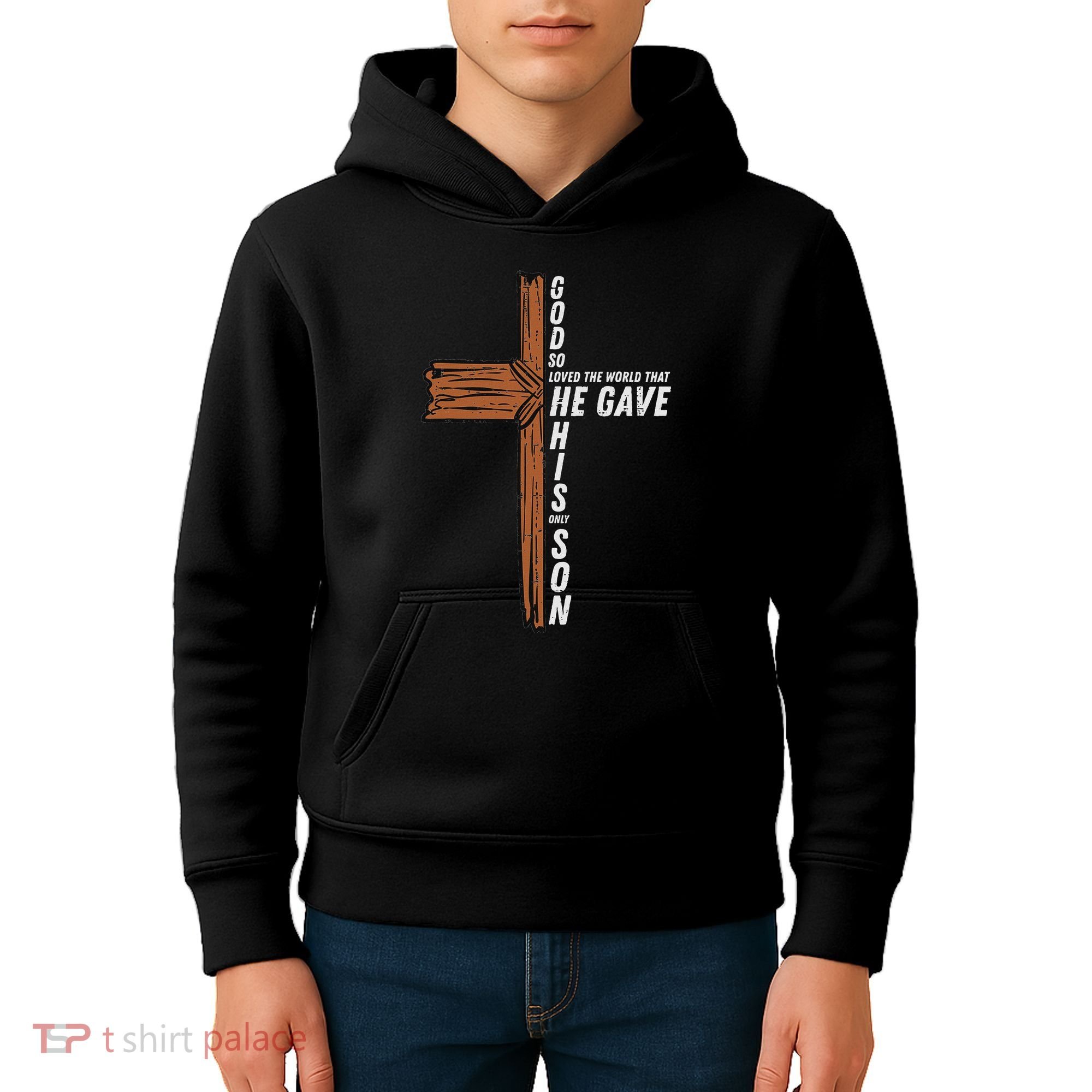 God So Loved The World John 3 16 Christian Kids Hoodie