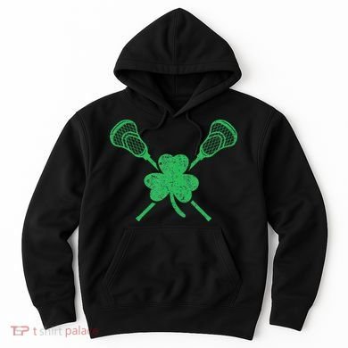 Green Shamrock Lacrosse Irish St. PatrickS Day Hoodie