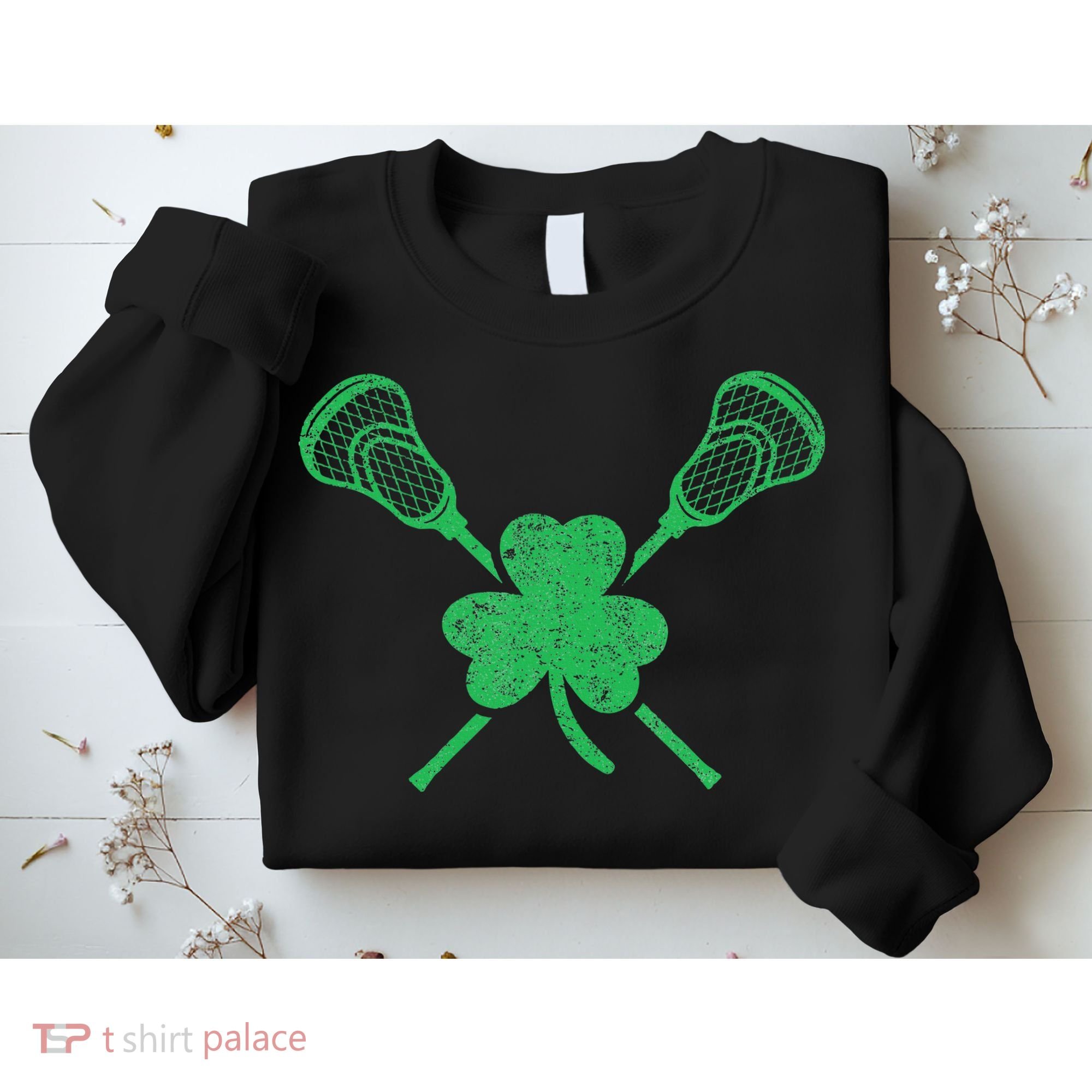 Green Shamrock Lacrosse Irish St. PatrickS Day Sweatshirt