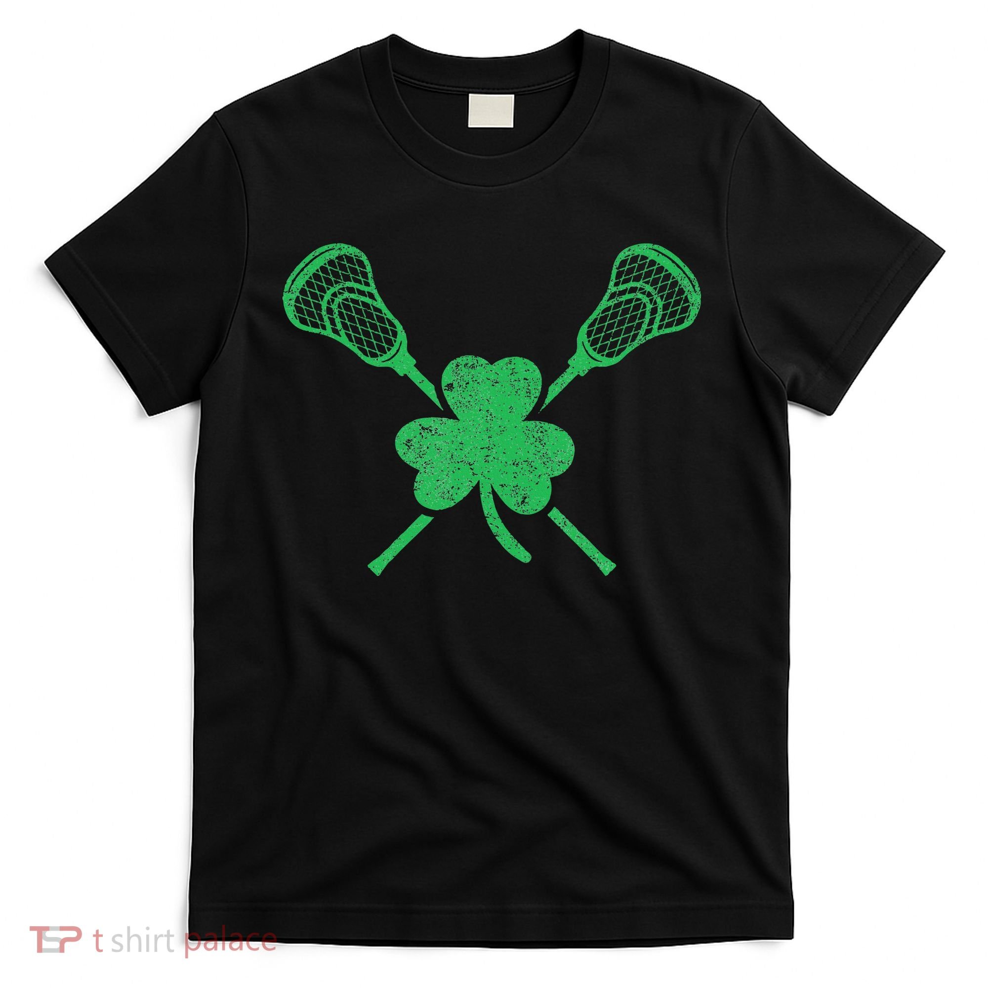 Green Shamrock Lacrosse Irish St. PatrickS Day T-Shirt