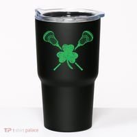 Green Shamrock Lacrosse Irish St. PatrickS Day Tumbler thumb 0