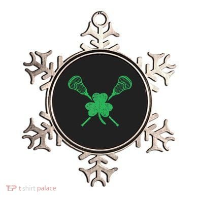 Green Shamrock Lacrosse Irish St. PatrickS Day Ornament