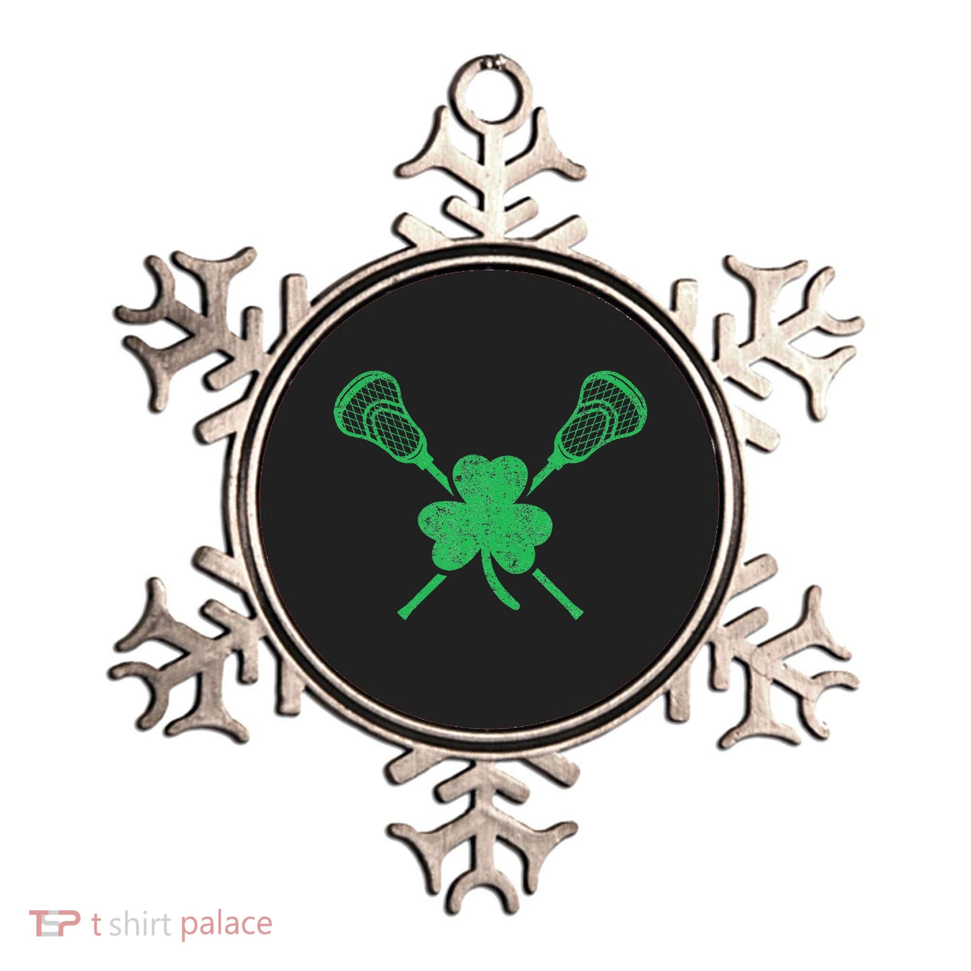 Green Shamrock Lacrosse Irish St. PatrickS Day Ornament