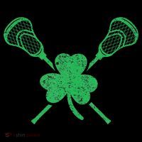 Green Shamrock Lacrosse Irish St. PatrickS Day Ornament thumb 1