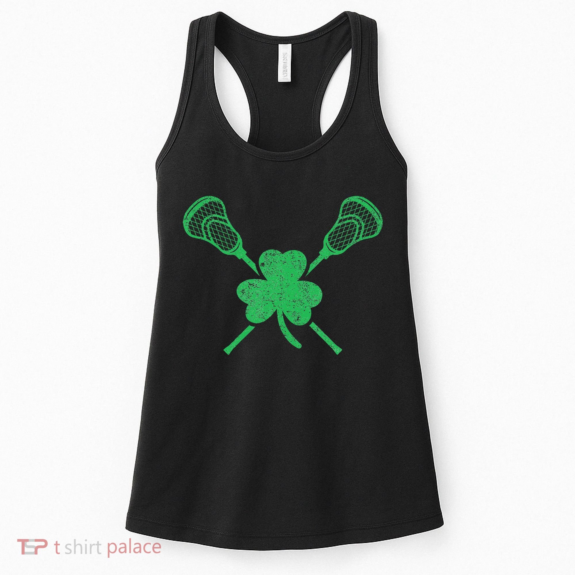 Green Shamrock Lacrosse Irish St. PatrickS Day Women's Tank Top