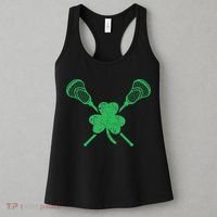 Green Shamrock Lacrosse Irish St. PatrickS Day Women's Tank Top thumb 3