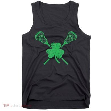 Green Shamrock Lacrosse Irish St. PatrickS Day Tank Top