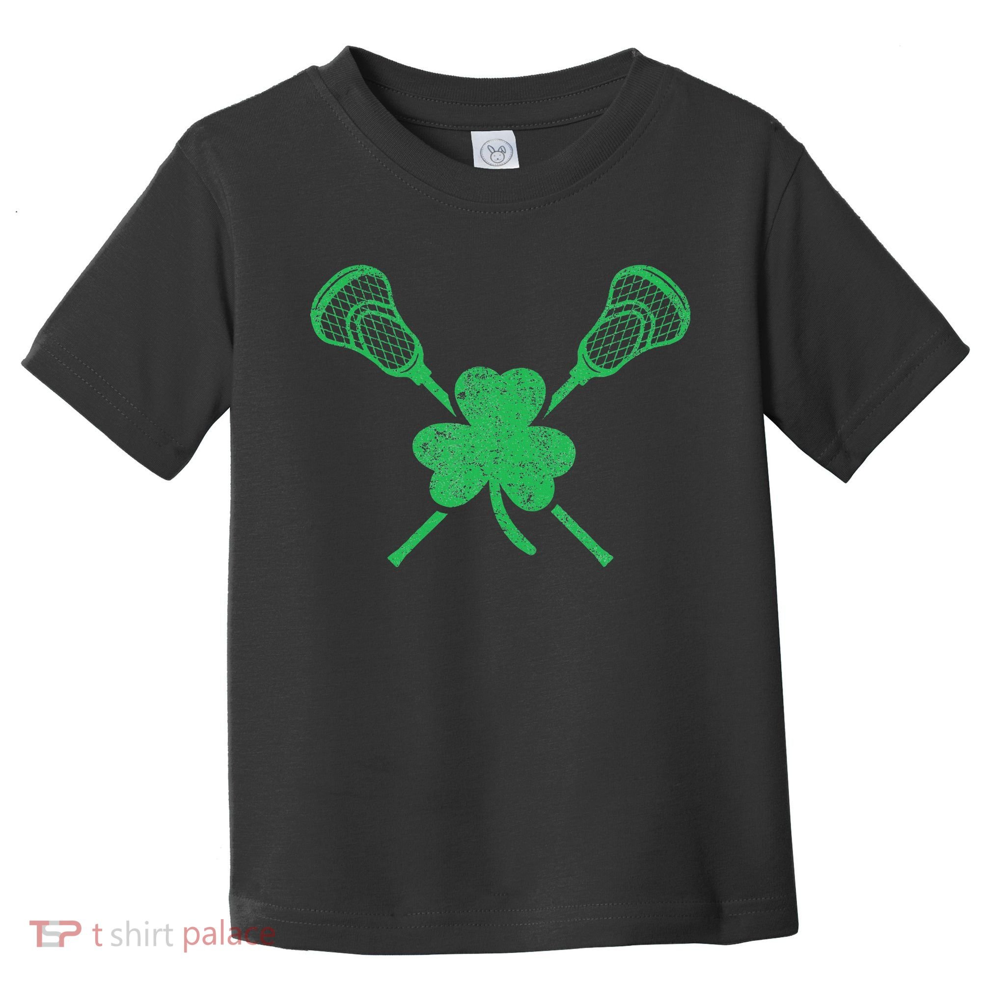 Green Shamrock Lacrosse Irish St. PatrickS Day Toddler T-Shirt