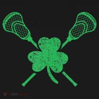 Green Shamrock Lacrosse Irish St. PatrickS Day Kids T-Shirt thumb 4