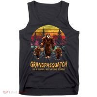 Grandpa Squatch Like A Grandpa Just Way More Squatchy Retro Tank Top thumb 0