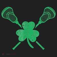 Green Shamrock Lacrosse Irish St Patrick's Day Beanie thumb 2