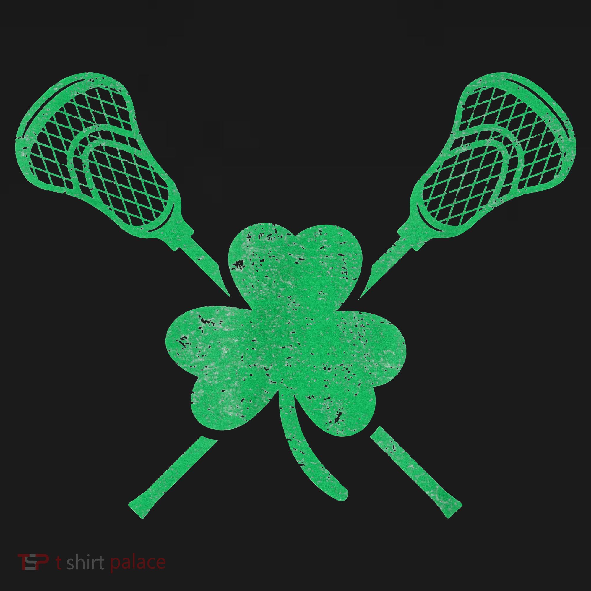 Green Shamrock Lacrosse Irish St Patrick's Day Tank Top