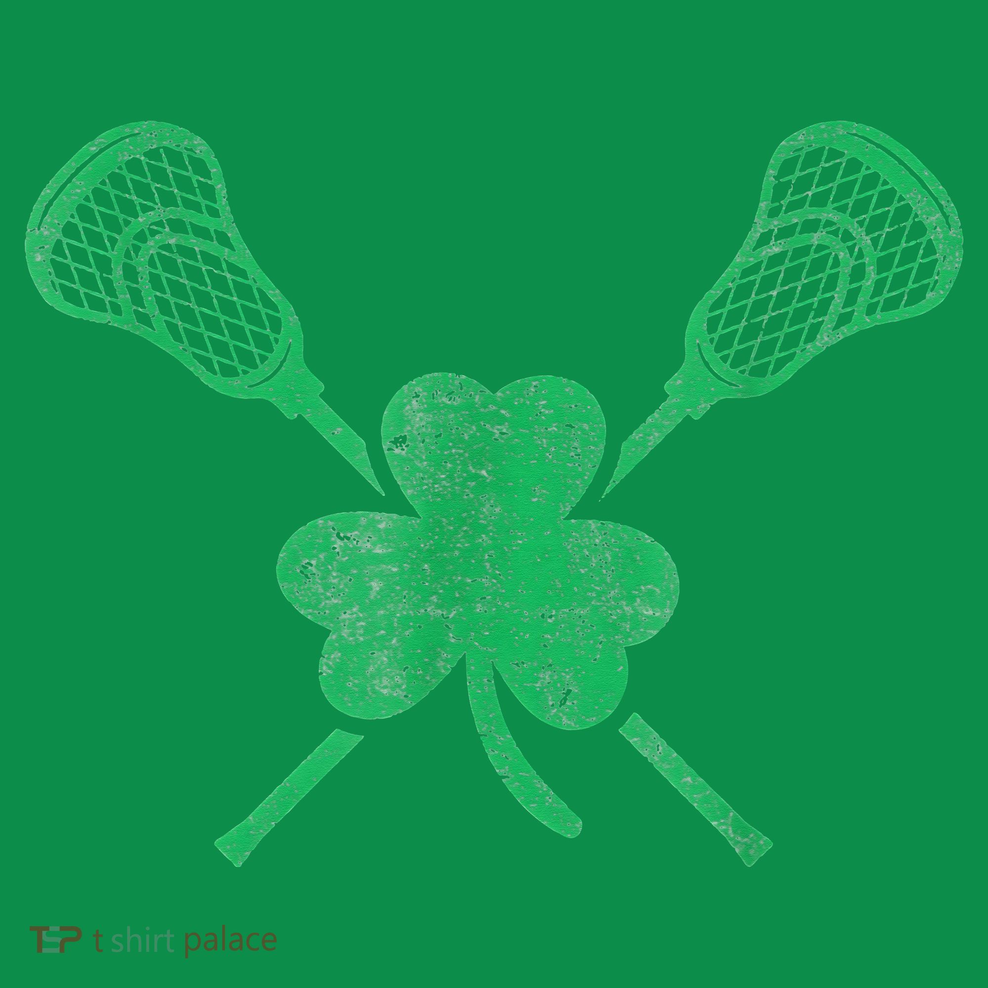 Green Shamrock Lacrosse Irish St Patrick's Day Hoodie