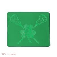 Green Shamrock Lacrosse Irish St Patrick's Day Mousepad thumb 0