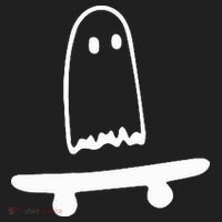 Ghost Skateboard Lazy Halloween Costume Women's Sweatshirt thumb 2