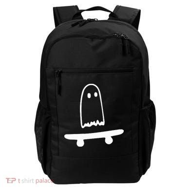 Ghost Skateboard Lazy Halloween Costume Backpack