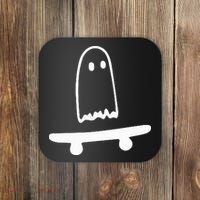 Ghost Skateboard Lazy Halloween Costume Coaster thumb 0