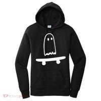 Ghost Skateboard Lazy Halloween Costume Women's Hoodie thumb 0