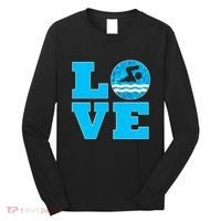 Gift Swim Love For Swimmers & Swimming Long Sleeve Shirt thumb 0