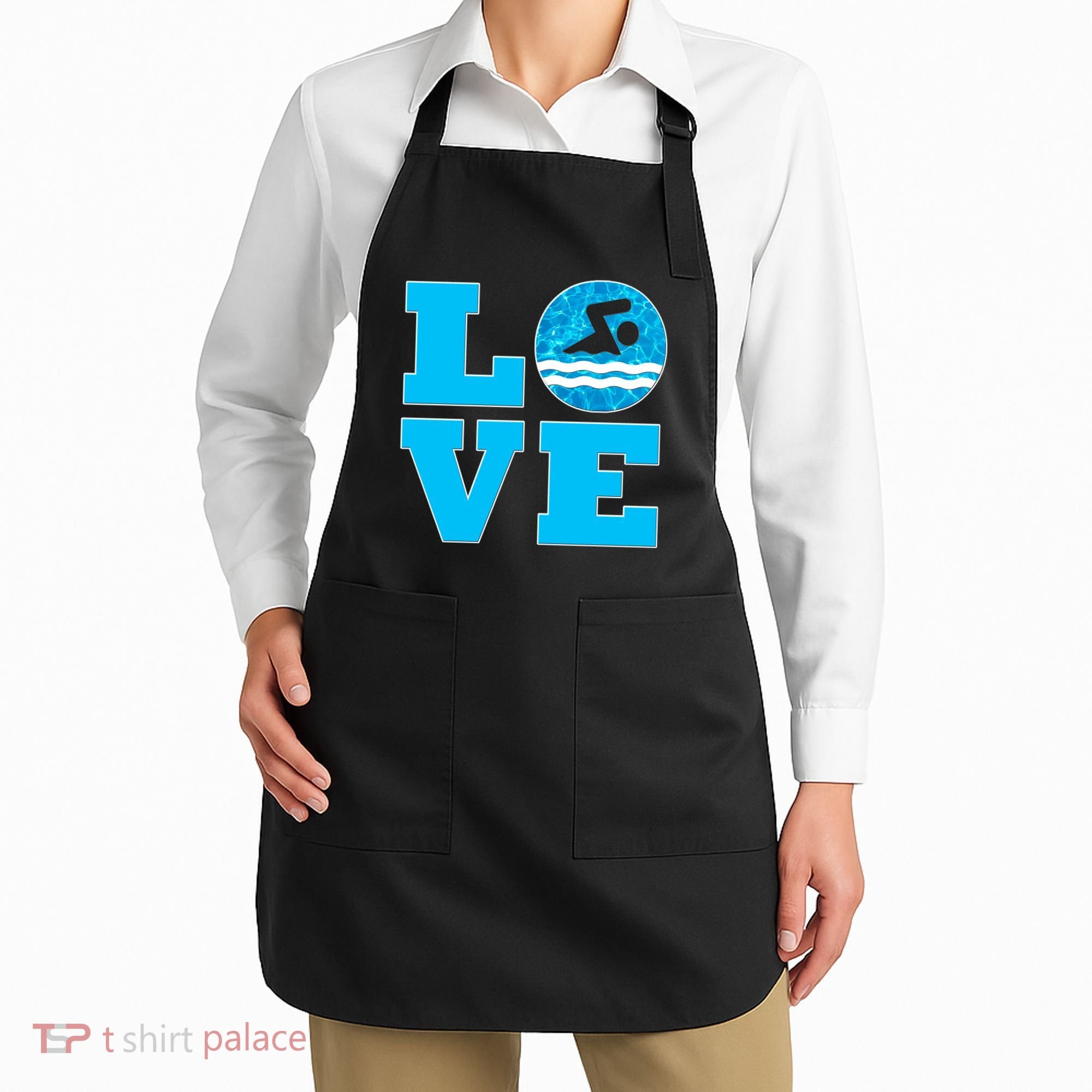 Gift Swim Love For Swimmers & Swimming Apron