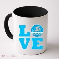 Gift Swim Love For Swimmers & Swimming Coffee Mug thumb 0