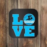 Gift Swim Love For Swimmers & Swimming Coaster thumb 0