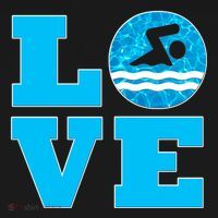 Gift Swim Love For Swimmers & Swimming Women's Hoodie thumb 2