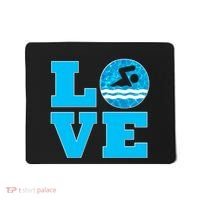Gift Swim Love For Swimmers & Swimming Mousepad thumb 0