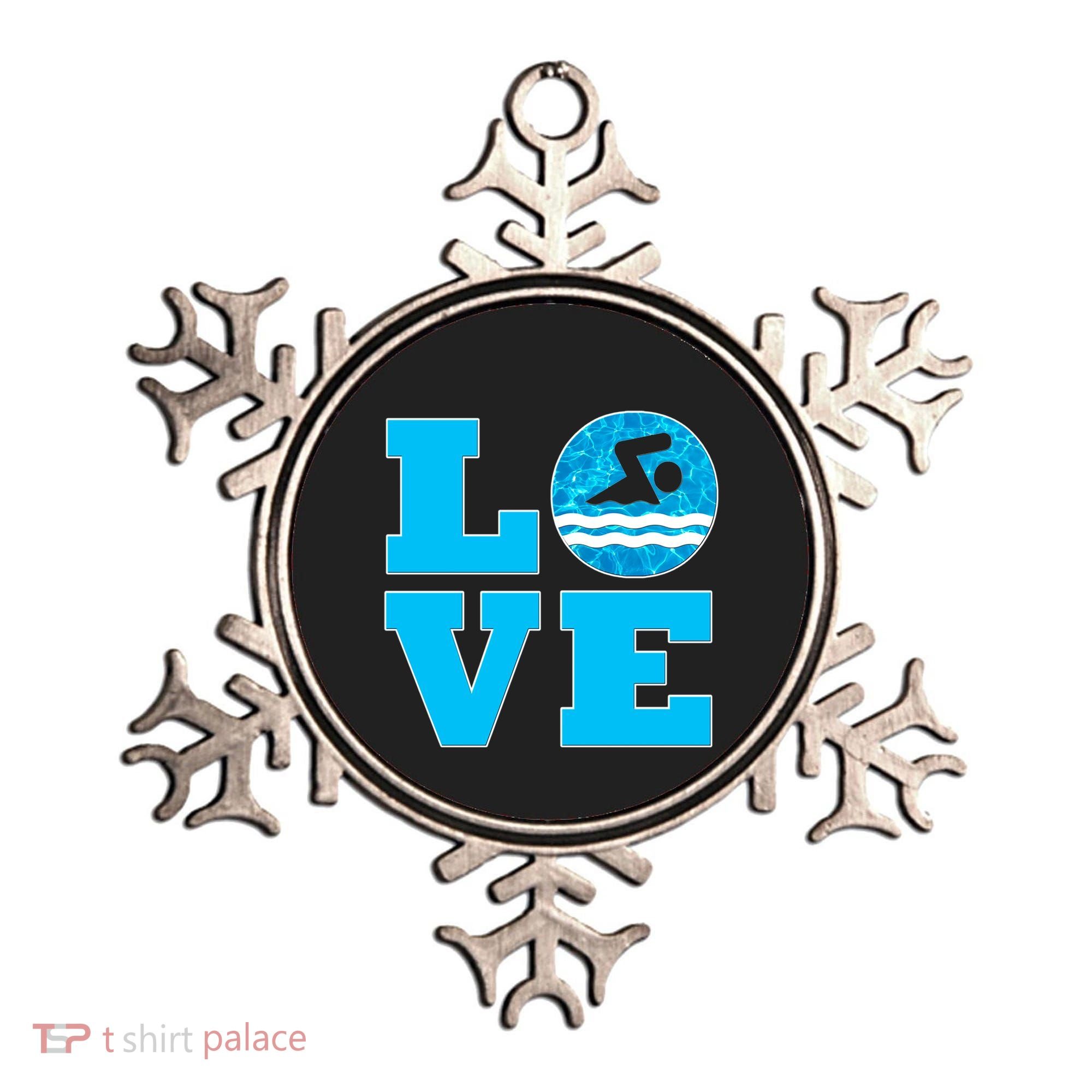 Gift Swim Love For Swimmers & Swimming Ornament